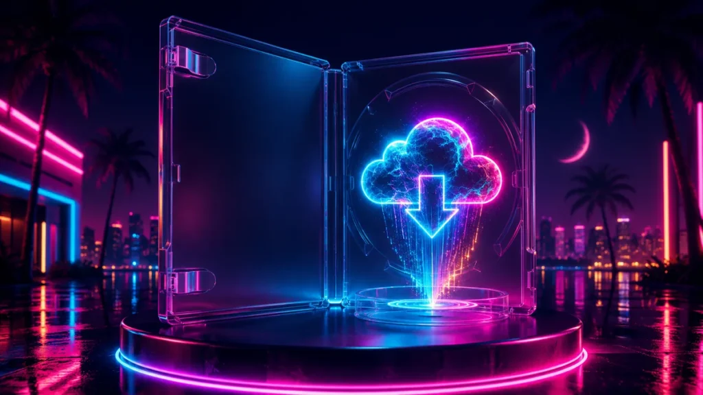 GTA 6 digital-only — empty disc case with cloud download icon