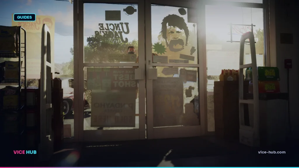 Convenience store checkout scene from the official GTA 6 trailer illustrating a preorder refund