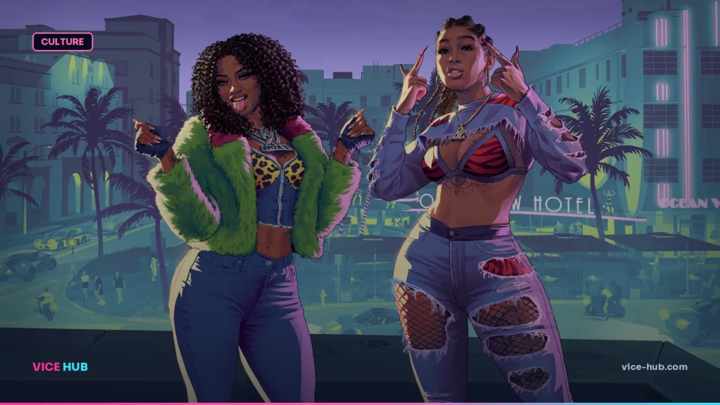 Real Dimez performing in official GTA 6 artwork for the soundtrack and radio guide